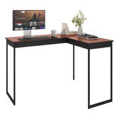 Imagem da oferta Mesa Escrivaninha Em L Mel Cobre Para Notebook Estudo Home Office
