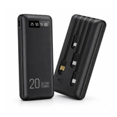 Imagem da oferta Power Bank 20000mah Carregador Portátil Turbo Rápido 22.5w Display Digital Preto