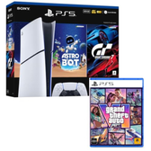 Imagem da oferta Bundle GTA VI PS5 Slim Digital 825 GB Astro Bot GT7