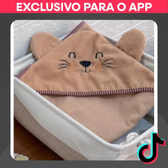 Imagem da oferta Toalha de Banhocom Capuz Forrado Absorvente Bordada