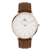 Imagem da oferta Relógio Saint Germain Bronx Rosé Gold 40mm Cor da correia Marrom Cor do fundo Branco