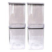 Imagem da oferta Kit 4 Potes Hermético 1,1 Litro Armazenar Alimento Organizar