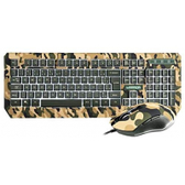 Imagem da oferta Kit Teclado e Mouse Gamer Multilaser Warrior Kyler Army LED Branco - TC249