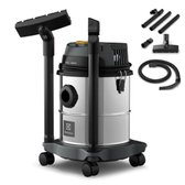 Imagem da oferta Aspirador Água Pó Electrolux Função Sopro Compacto Liquidos Quimicos Inox 1500w 12l Total 8,5l Util Protetor Termico Gt12i 220v