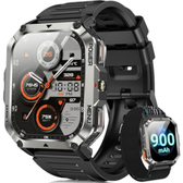 Imagem da oferta Blackview Relógio Inteligente Smartwatch Militar Chamadas Bluetooth Tela Full HD 2.01" Bateria 900mAh até 7 Dias 10