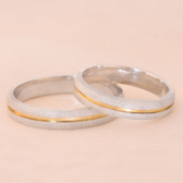 Imagem da oferta Alianças Prata Diamantadas Loveways