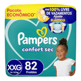 Imagem da oferta Fralda Pampers Confort Sec Tamanho XXG, 82 Unidades
