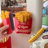 Imagem da oferta 12pçs clipe de vedação em forma de batida frita para vedação de lanche clipes de alimentos tiras de vedação de