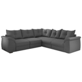 Imagem da oferta Sofá de Canto 5 Lugares com Retrátil Qatar Suede Cinza