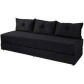 Imagem da oferta Sofa Cama Bicama 3 Lugares Casal Sofanete Suede Preto