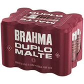 Imagem da oferta Pack Cerveja Brahma Duplo Malte Lata Sleek - com 12 unidades 350ml