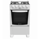 Imagem da oferta Fogão 4 Bocas Atlas Mônaco Plus Preto Com Acendimento Automático E Mesa Inox