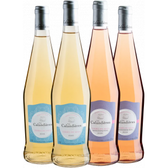 Imagem da oferta Kit Vinhos Les Calandières: 2 Brancos + 2 Rosés