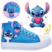 Imagem da oferta Tenis Infantil Botinha Lilo e Stitch Menina com Chaveirinho