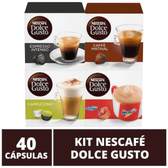 Imagem da oferta 40 Capsulas Dolce Gusto Capsula Café Espresso Nescau e Cappuccino