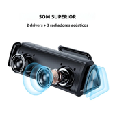 Imagem da oferta Mifa A10+ Portable Bluetooth 360° com Som Estéreo 20 W à prova d'água IPX7 sem fio com Bluetooth 5.0 alto-falante co