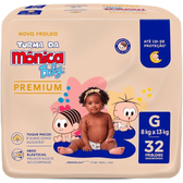 Imagem da oferta Turma da Mônica Baby Premium Econômica G 32Unidades
