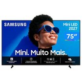 Imagem da oferta Smart TV 75" Samsung 4K UHD Mini LED M75H One UI Tizen UN75M75HAGXZD 2027