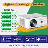 Imagem da oferta projetores no brasil Mini inteligente projetor portátil ThundeaL TD92 Pro FHD 1080p Full HD projeção 4K WiFi compatí