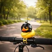 Imagem da oferta Buzina Patinho Bicicleta Guidão Bike Moto Infantil Decorativa Luz Led Hélice Borracha Resistente Fixação Universal Fácil Instalação Ponte