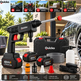 Imagem da oferta Lavadora Lava Jato Portátil Pressão 2 Baterias + Maleta Preto 127220v