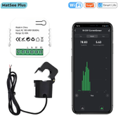Imagem da oferta Medidor de Energia Tuya Smart Life Wifi com Pinça Transformador de Corrente