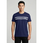 Imagem da oferta Camiseta Masculina Colcci Listrada Azul Marinho