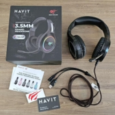 Imagem da oferta Havit Headphone Fone de Ouvido H2232d, Gamer, Iluminação Rgb, com Microfone, Falante de 50mm, Conector 3.5mm, Havit, Hv-H2232d, Cabo Usb para Ilumin