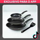 Imagem da oferta Conjunto 4 Frigideiras Antiaderente Teflon