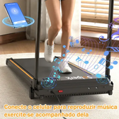 Imagem da oferta Esteira Elétrica Plana Residencial Preta Cor Preto Bluetooth