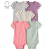 Imagem da oferta Kit Body Bebê 5 Peças Poás Multicor Carter's