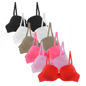 Imagem da oferta Kit 5 Sutiã de Bojo Básico Cores Sortidas - Dulce Seduccíon