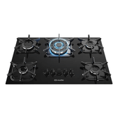Imagem da oferta Cooktop Mueller 5 bocas Preto com Queimador Tripla chama