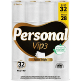 Imagem da oferta Personal Papel Higiênico Vip Folha Tripla 32 Rolos De 20M