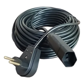 Imagem da oferta Extensão Elétrica 50 Metros 10A Cabo PP 2x1,0 Reforçada Preta Click Cabos