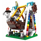 Imagem da oferta Brinquedo Blocos De Montar Barco Pirata 520 Peças - Marca Tudo