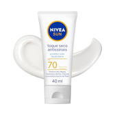 Imagem da oferta Nivea sun protetor solar facial toque seco antissinais fps 70 40ml