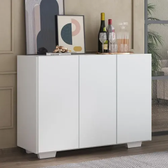 Imagem da oferta Aparador Buffet 3 Portas Veneza Multimóveis V1010 Cor Branco