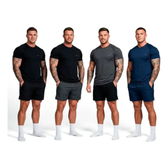 Imagem da oferta Kit 8 Peças Dry Fit 4 Camisetas + 4 Shorts Academia Sandrini