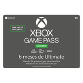 Imagem da oferta Gift Card Digital Xbox Game Pass Ultimate 6 meses