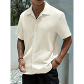 Imagem da oferta Camisa Casual Texturizada Com Botões Old Money - Masculina