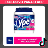 Imagem da oferta Detergente Lava Louças em Pó Ypê 1kg | Para Máquina