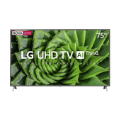 Imagem da oferta Smart TV LED 75" LG UN8000 UHD 4K Wi-Fi Bluetooth HDR 10 Pro e HLG Pro Thinq AI Google Assistente Alexa - Carr