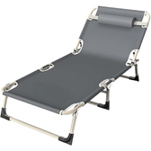 Imagem da oferta Espreguiçadeira Dobrável Aço 150kg Camping