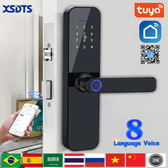 Imagem da oferta Fechadura Eletrônica XSDTS XXL-01 Wifi Impressão Digital (Interface) - Without Mortise Lock