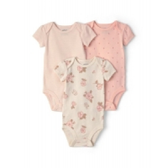 Imagem da oferta Kit Body Bebê 3 Peças Listrado Floral Multicor Carter's