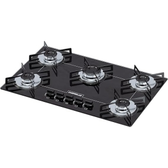 Imagem da oferta Cooktop 5 bocas Chamalux ultra chama Bivolt Trempe de Chapa Preto