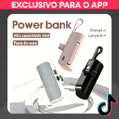 Imagem da oferta Mini Power Bank Carregador 2 em 1 para iPhone e Touch-C | Alta CapacidadeZZ