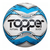 Imagem da oferta Topper Futsal Slick Bola Futebol Salão Branco Com Azul