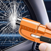Imagem da oferta Martelo de carro apito de emergência disjuntor de janela carro multifuncional segurança carro quebrando martelo laranja